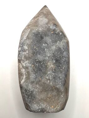 Black Sphalerite Crystal Flame Point Carving 4”